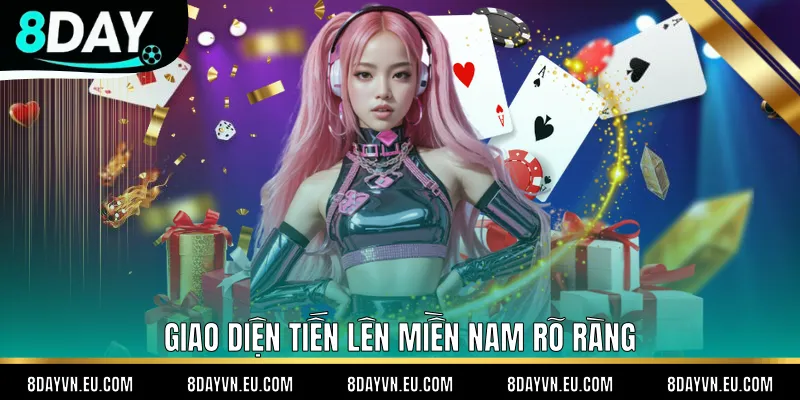 Giao diện tiến lên miền Nam rõ ràng