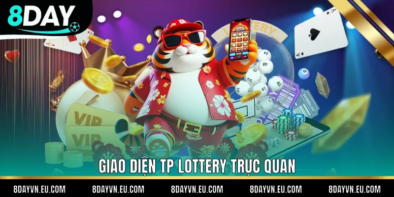 Giao diện TP Lottery trực quan