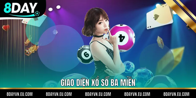 Giao diện xổ số ba miền